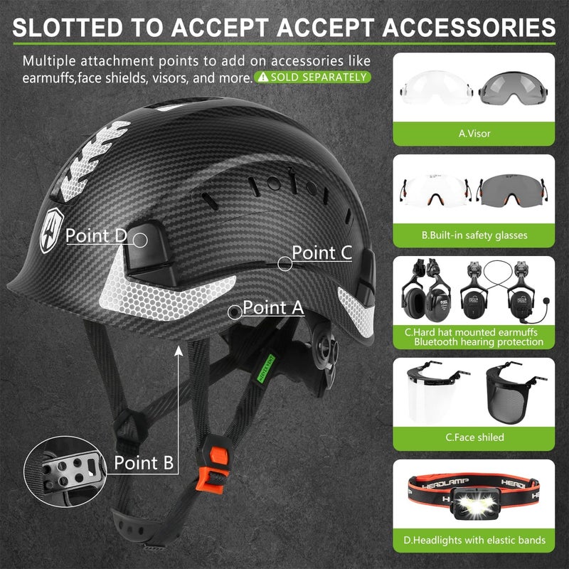 GREEN DEVIL Safety Helmet Construction Hard Hat ANSI Z89.1 Cascos De Construccion Vented ABS Work Hardhat for Men Women - Image 5
